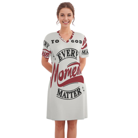 Women's V Neck Dress| To God