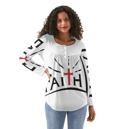 CHRISTIAN Womens FAITH Babydoll Style T-Shirt
