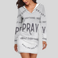 Christian Women's Home Comfort Clothes Dress Pray