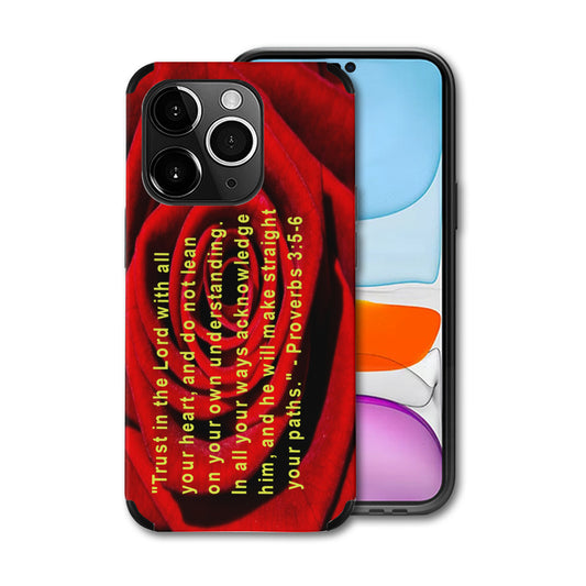 CHRISTIAN Leatherette IPhone 14 Pro Case｜ PU red-rose