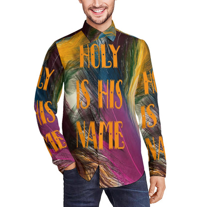 Men's Classic Long-Sleeved Shirt | Holy Is His Name 300