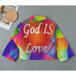 CHRISTIAN Women's Cropped Jacket | Cotton GOD IS LOVE