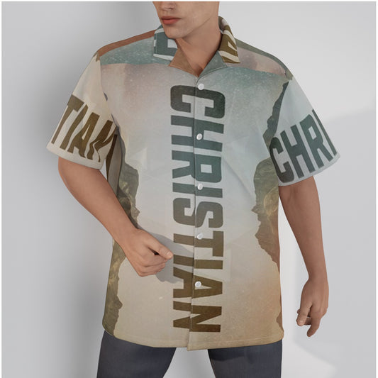 Men's Hawaiian Shirt Button Closure | Cotton poplin Christian