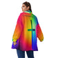 CHRISTIAN Women's Borg Fleece Stand-up Collar Coat With Zipper Closure MCC