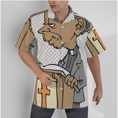 Rev/Dr. Men's Hawaiian Shirt With Button Closure |500
