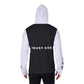 Men's Heavy Fleece Hoodie With Mask BlackWhite