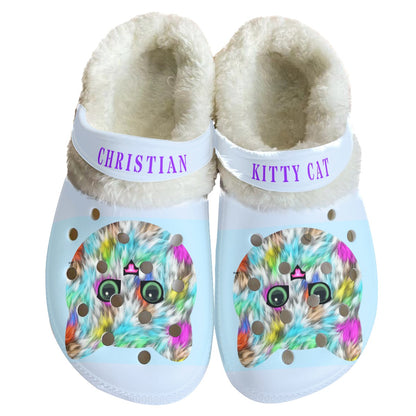 CHRISTIAN KITTY CAT Women's Classic Clogs with Fleece