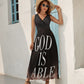 God Is Able Christian Ladies Sleeveless Dress