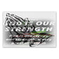 GOD IS OUR STRENGTH DINNER PLACE MATS | 500