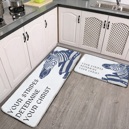 Non-slip two-piece M kitchen mat | Your Stripes