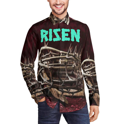 Men's Classic Long-Sleeved Shirt | RISEN jesus-500