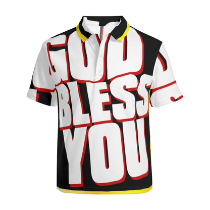 Christian Apparel Men's Premium European Size POLO Shirt  | God Bless