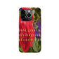 Leatherette IPhone 14 Pro Case｜ PU - rose-petals-bud-drops-993570-wallhere.com-dpi-300