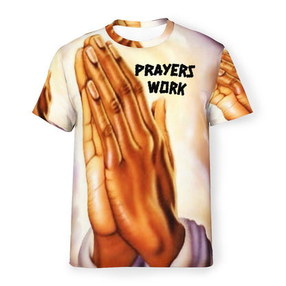 Women's Unisex O-Neck European Size T-Shirt | prayer-hands
